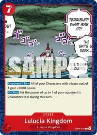 Lulucia Kingdom - Adventure on Kami's Island Release Event Cards - One Piece Card Game card