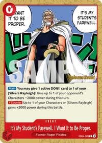 It's My Student's Farewell. I Want It to Be Proper. - Adventure on Kami's Island Release Event Cards - One Piece Card Game card