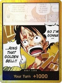 DON!! Card (Luffy) (Gold) - Adventure on Kami's Island - One Piece Card Game card