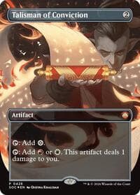 Talisman of Conviction (Borderless) - Commander: Secrets of Strixhaven - Magic: The Gathering card