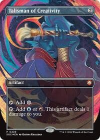 Talisman of Creativity (Borderless) - Commander: Secrets of Strixhaven - Magic: The Gathering card
