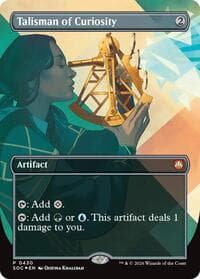 Talisman of Curiosity (Borderless) - Commander: Secrets of Strixhaven - Magic: The Gathering card