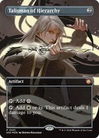 Talisman of Hierarchy (Borderless) - Commander: Secrets of Strixhaven - Magic: The Gathering card