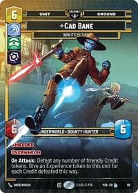 Cade Bane - Now It's My Turn (96) - Sector and Regional Promos: Season 1 - Star Wars: Unlimited card