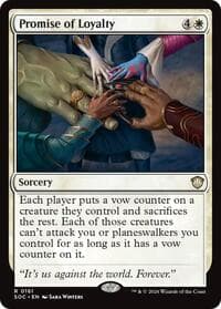 Promise of Loyalty - Commander: Secrets of Strixhaven - Magic: The Gathering card
