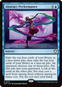 Abstract Performance - Commander: Secrets of Strixhaven - Magic: The Gathering card
