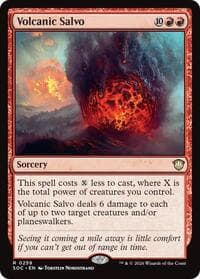 Volcanic Salvo - Commander: Secrets of Strixhaven - Magic: The Gathering card
