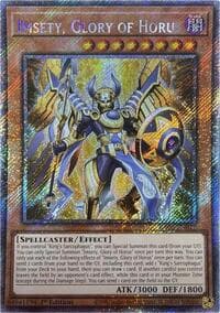 Imsety, Glory of Horus (Platinum Secret Rare) - Rarity Collection 5 - YuGiOh card