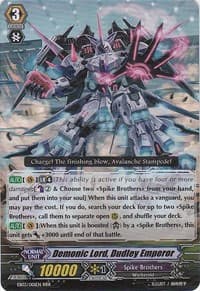 Demonic Lord, Dudley Emperor - EB03 - Cavalry of Black Steel - Cardfight Vanguard card