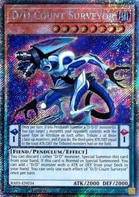 D/D Count Surveyor (Platinum Secret Rare) - Rarity Collection 5 - YuGiOh card