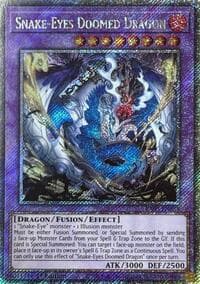 Snake-Eyes Doomed Dragon (Platinum Secret Rare) - Rarity Collection 5 - YuGiOh card