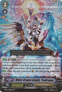 White Dragon Knight, Pendragon - EB03 - Cavalry of Black Steel - Cardfight Vanguard card