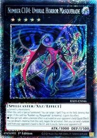 Number C104: Umbral Horror Masquerade (Platinum Secret Rare) - Rarity Collection 5 - YuGiOh card