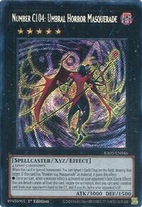 Number C104: Umbral Horror Masquerade (Secret Rare) - Rarity Collection 5 - YuGiOh card