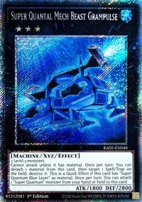 Super Quantal Mech Beast Grampulse (Platinum Secret Rare) - Rarity Collection 5 - YuGiOh card
