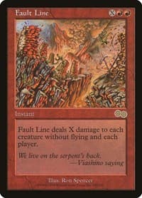 Fault Line - Urza's Saga - Magic: The Gathering card