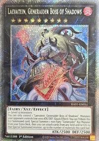 Laevatein, Generaider Boss of Shadows (Platinum Secret Rare) - Rarity Collection 5 - YuGiOh card
