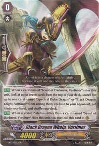 Black Dragon Whelp, Vortimer - EB03 - Cavalry of Black Steel - Cardfight Vanguard card