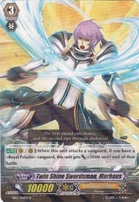 Twin Shine Swordsman, Marhaus - EB03 - Cavalry of Black Steel - Cardfight Vanguard card