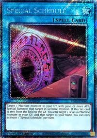 Special Schedule (Platinum Secret Rare) - Rarity Collection 5 - YuGiOh card