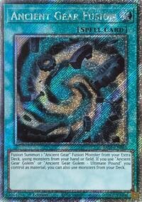 Ancient Gear Fusion (Platinum Secret Rare) - Rarity Collection 5 - YuGiOh card