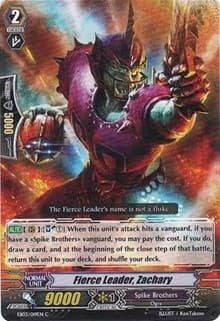 Fierce Leader, Zachary - EB03 - Cavalry of Black Steel - Cardfight Vanguard card