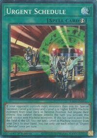 Urgent Schedule (PCR) - Rarity Collection 5 - YuGiOh card