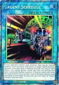 Urgent Schedule (Platinum Secret Rare) - Rarity Collection 5 - YuGiOh card