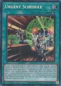 Urgent Schedule (Secret Rare) - Rarity Collection 5 - YuGiOh card
