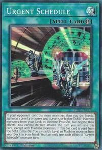 Urgent Schedule - Rarity Collection 5 - YuGiOh card