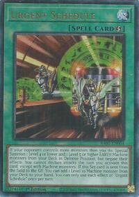 Urgent Schedule (PUR) - Rarity Collection 5 - YuGiOh card