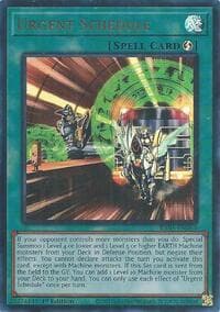 Urgent Schedule (Ultra Rare) - Rarity Collection 5 - YuGiOh card