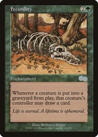 Fecundity - Urza's Saga - Magic: The Gathering card