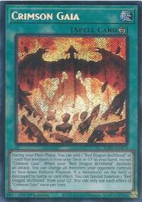 Crimson Gaia (Secret Rare) - Rarity Collection 5 - YuGiOh card