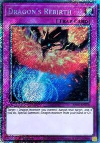 Dragon's Rebirth (Platinum Secret Rare) - Rarity Collection 5 - YuGiOh card
