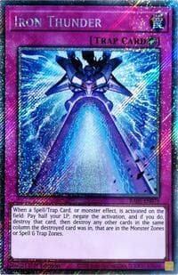 Iron Thunder (Platinum Secret Rare) - Rarity Collection 5 - YuGiOh card