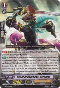 Scout of Darkness, Vortimer - EB03 - Cavalry of Black Steel - Cardfight Vanguard card