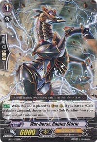 War-horse, Raging Storm - EB03 - Cavalry of Black Steel - Cardfight Vanguard card
