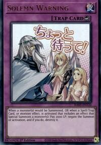 Solemn Warning - Rarity Collection 5 - YuGiOh card