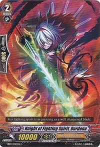 Knight of Fighting Spirit, Dordona - EB03 - Cavalry of Black Steel - Cardfight Vanguard card