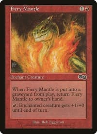 Fiery Mantle - Urza's Saga - Magic: The Gathering card