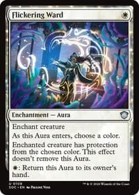 Flickering Ward - Commander: Secrets of Strixhaven - Magic: The Gathering card