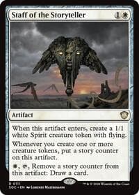 Staff of the Storyteller - Commander: Secrets of Strixhaven - Magic: The Gathering card