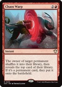 Chaos Warp - Commander: Secrets of Strixhaven - Magic: The Gathering card