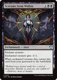 Screams from Within - Commander: Secrets of Strixhaven - Magic: The Gathering card