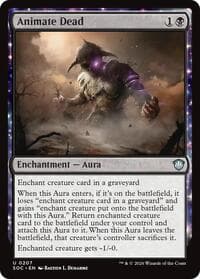 Animate Dead - Commander: Secrets of Strixhaven - Magic: The Gathering card