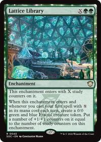 Lattice Library - Commander: Secrets of Strixhaven - Magic: The Gathering card