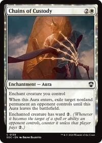 Chains of Custody - Commander: Secrets of Strixhaven - Magic: The Gathering card