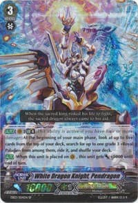 White Dragon Knight, Pendragon - EB03 - Cavalry of Black Steel - Cardfight Vanguard card