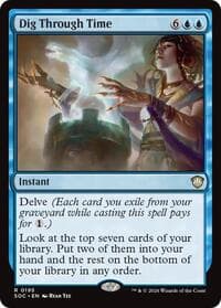 Dig Through Time - Commander: Secrets of Strixhaven - Magic: The Gathering card